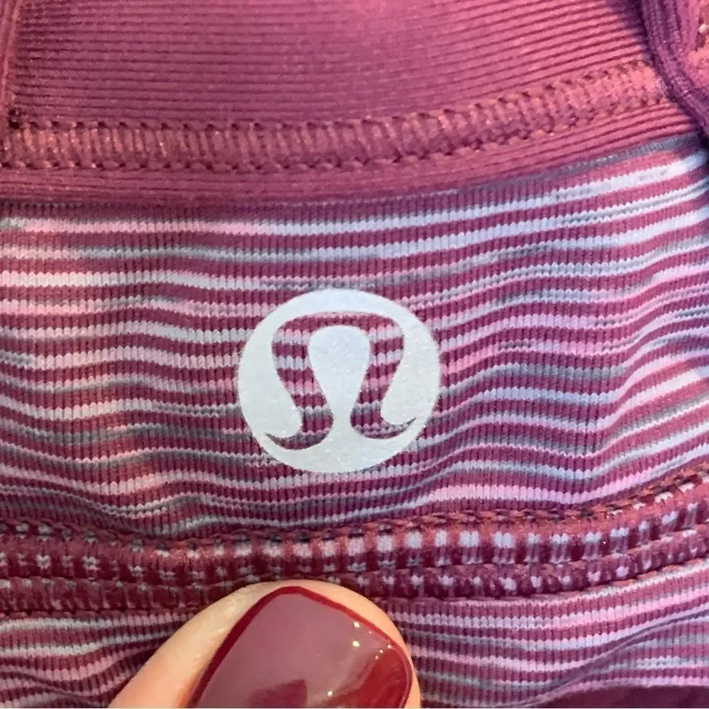 Lululemon CYB Tank In color plum/wee are from space September plum Size 6